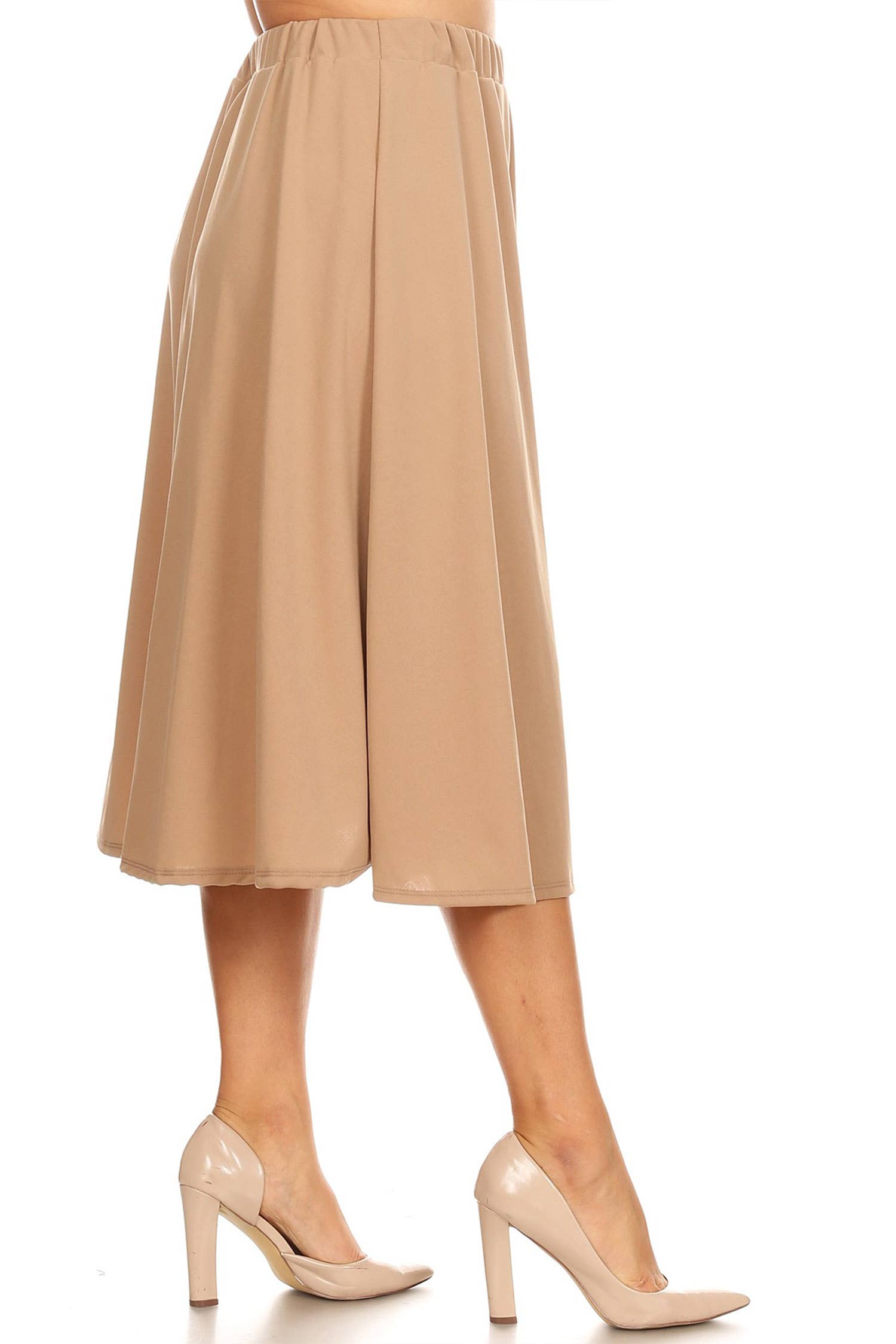 MOA COLLECTION - Vente Jupe – femme - Jupe mi-longue taille trapèze taille haute pour femmes41