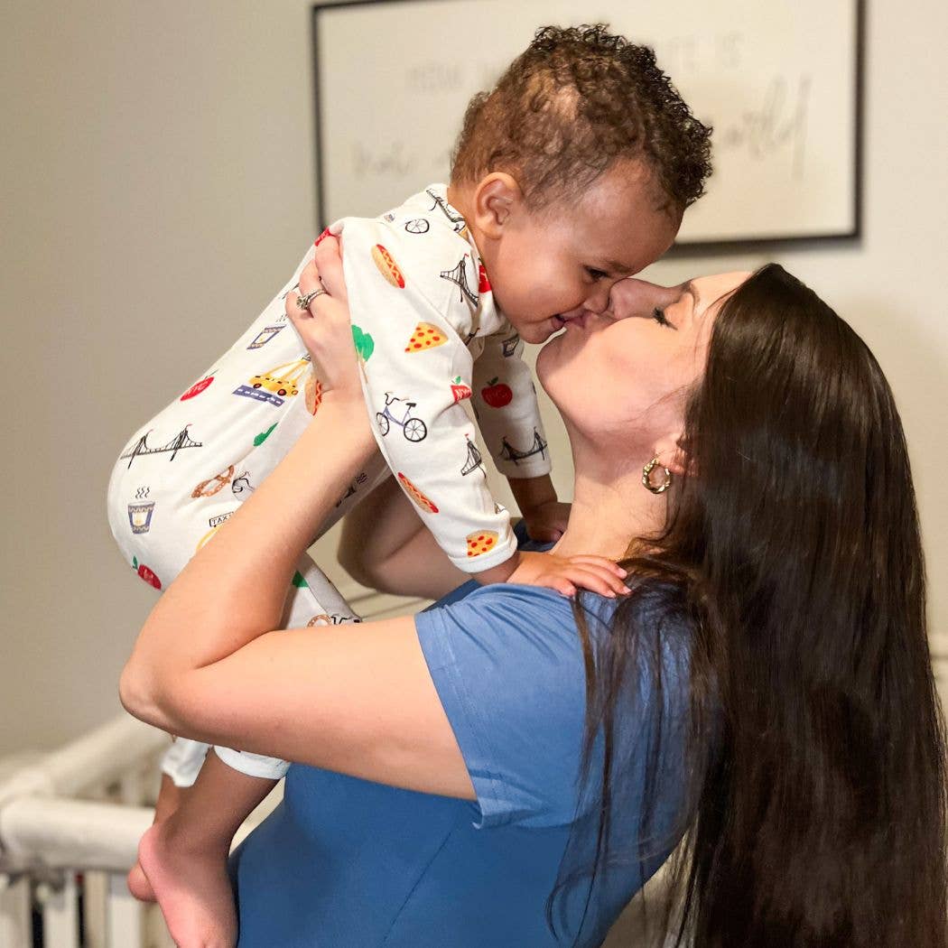 Estella - Vendita all'ingrosso Tutina - Neonati - Tutina per neonati Estella Organic Big City (Fatta a mano)3