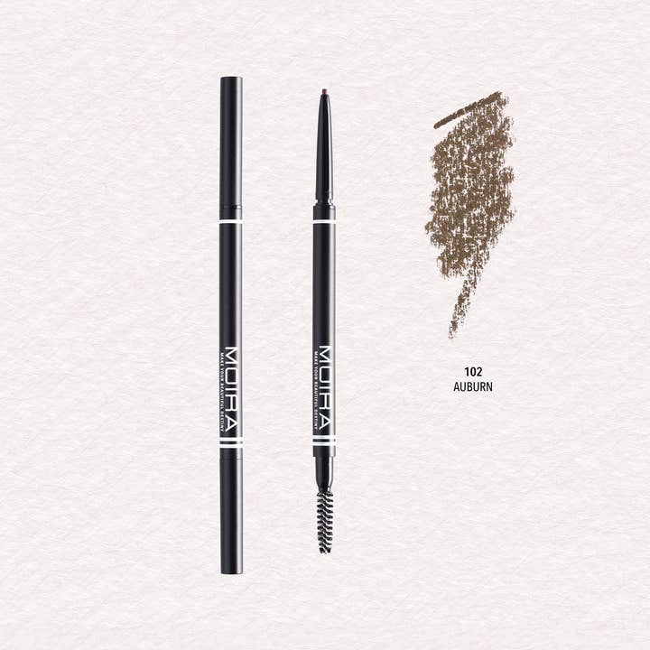 Fine Brow Pencil - 102 Auburn for wholesale by Moira Cosmetics