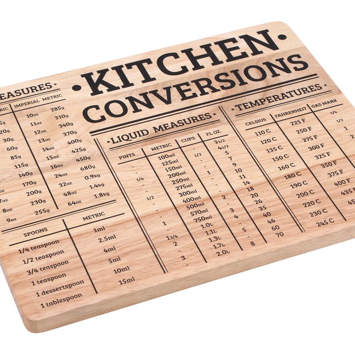 CGB Giftware - Wholesale Cutting board - 'Kitchen Conversions' Chopping Board2