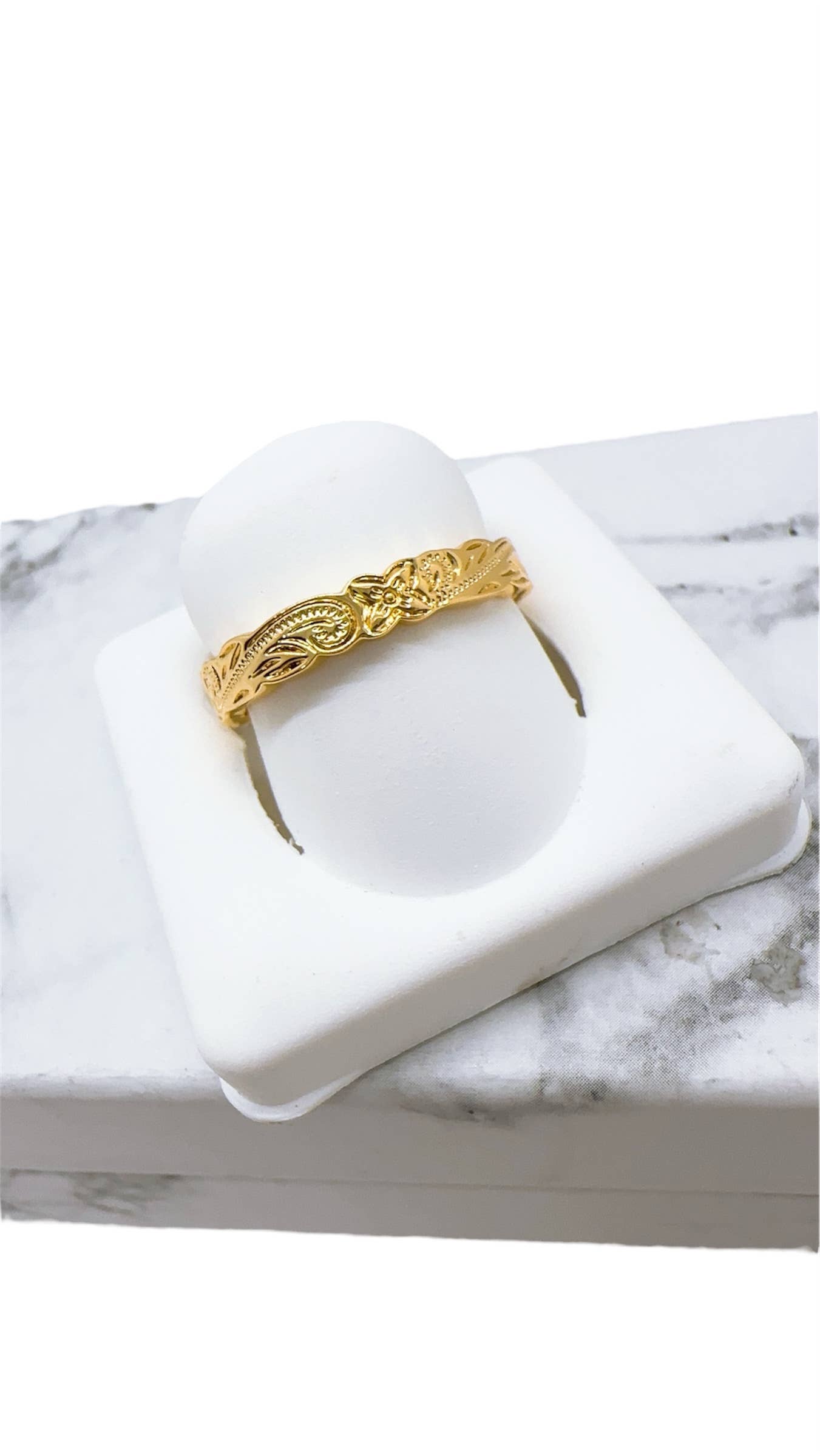 Anela's Jewelry - Wholesale Band/Stacked Ring - 3mm  Hawaiian Hamilton Gold Ring0