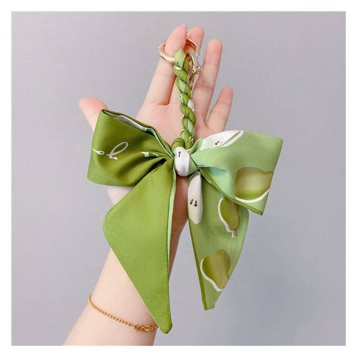 Fruchtmuster Schal Schleife Schlüsselanhänger Anhänger für den Großhandel von Ekartini