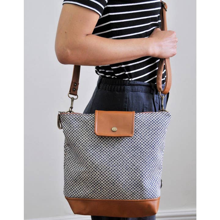 Willow Convertible Backpack - Shibori for wholesale by Lauren Holloway