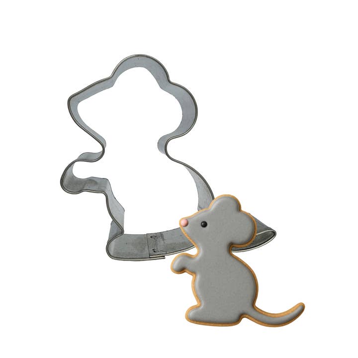 Mouse Cookie Cutter 3 in B1801 for wholesale by CookieCutter.com
