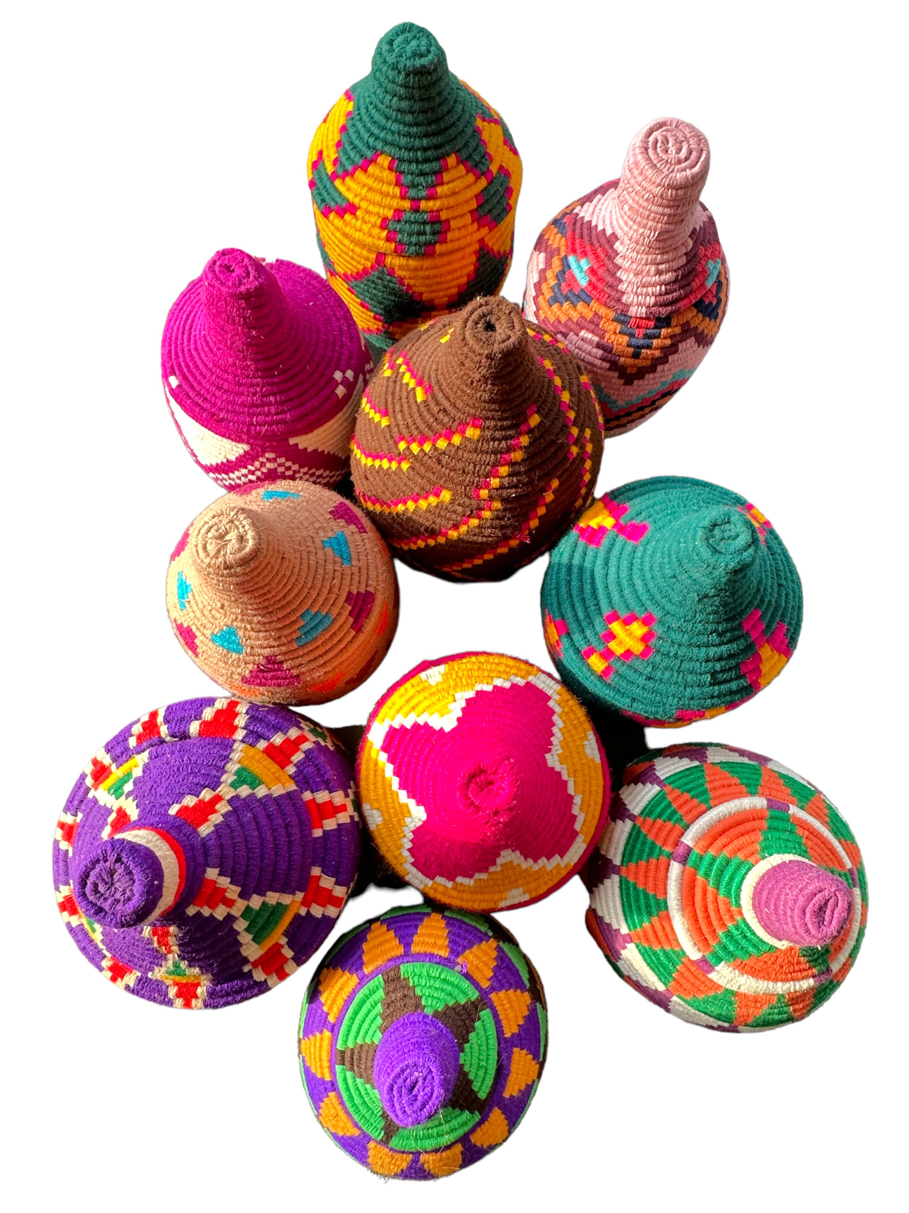 SOUK in the CITY - Wholesale Basket - Set of 5 Berber Baskets (fixed color mixes)17