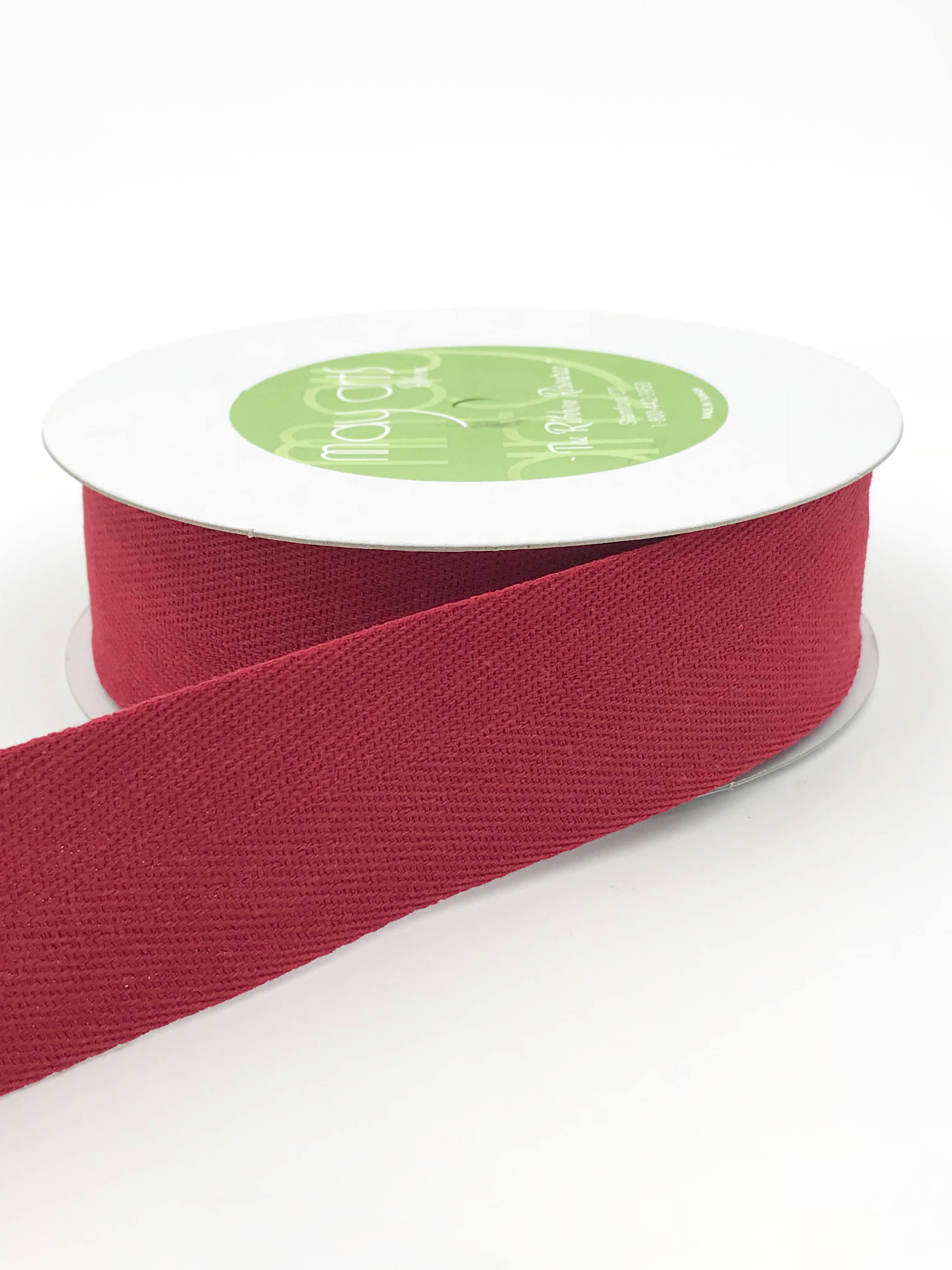 May Arts Ribbon – Engroshandel Bånd – 1.5 „rød 100% bomuld klassisk mellemvægt twill bånd0