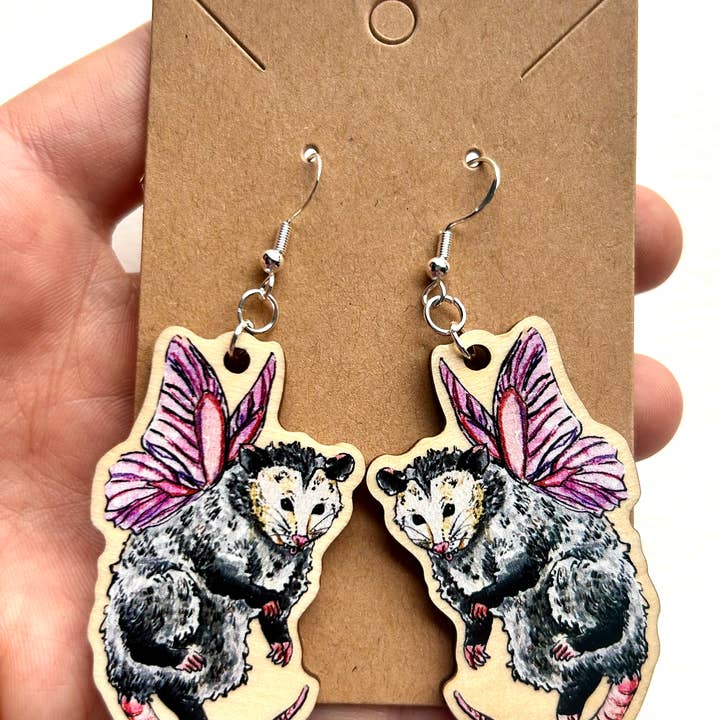 Possum Fairy Earrings for wholesale by Aquabun