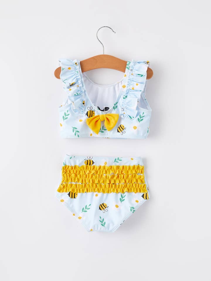 Rylee Faith Designs - Wholesale Two Piece Swimsuit - Kids - "Bee" Girls' Boutique Swimsuit