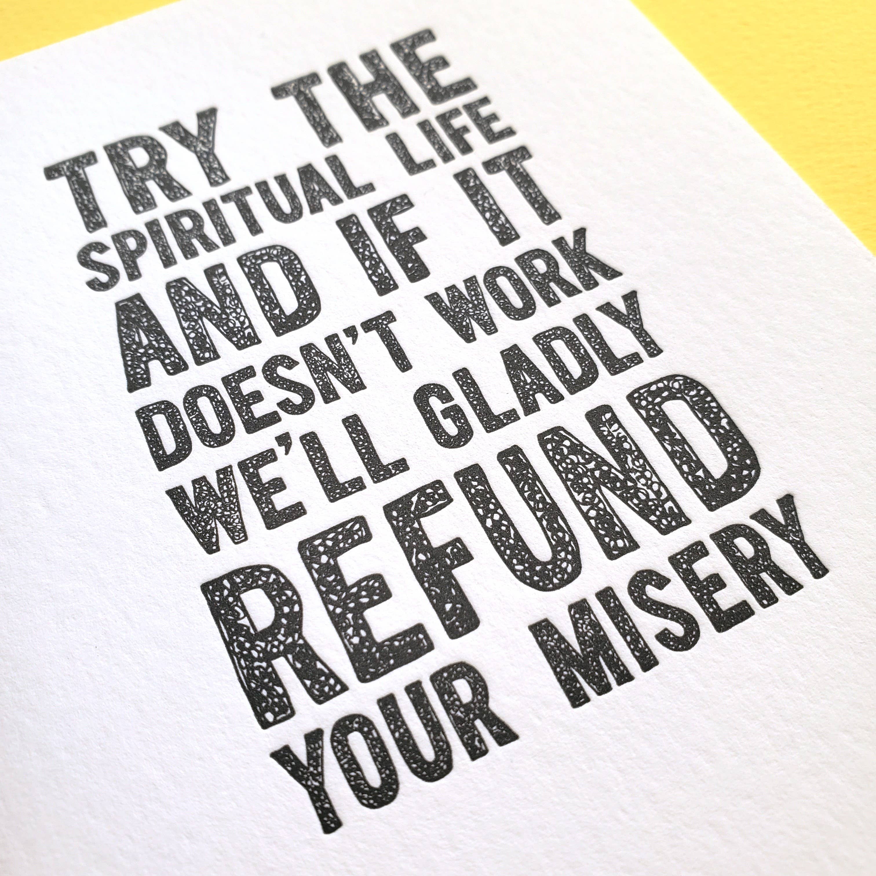 Richie Designs - Wholesale Encouragement Card - Spiritual Life - greeting card, sobriety card2