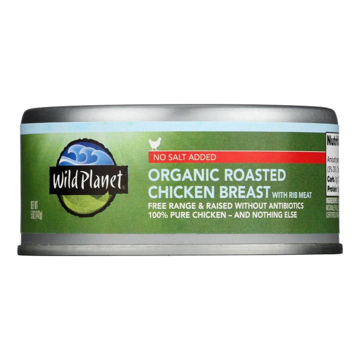 Wild Planet Organic No Salt Chicken Breast - 12 Pack, 5 Oz for wholesale by Everyday Supply Co