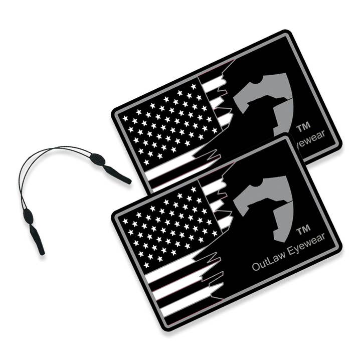 Cordón de retención para gafas tácticas y 2 paños de limpieza de gran tamaño para venta al por mayor de OutLaw Eyewear