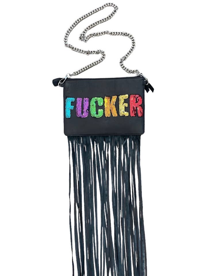 Any Old Iron Fancy Fucker Fringe Bag for wholesale by Any Old Iron