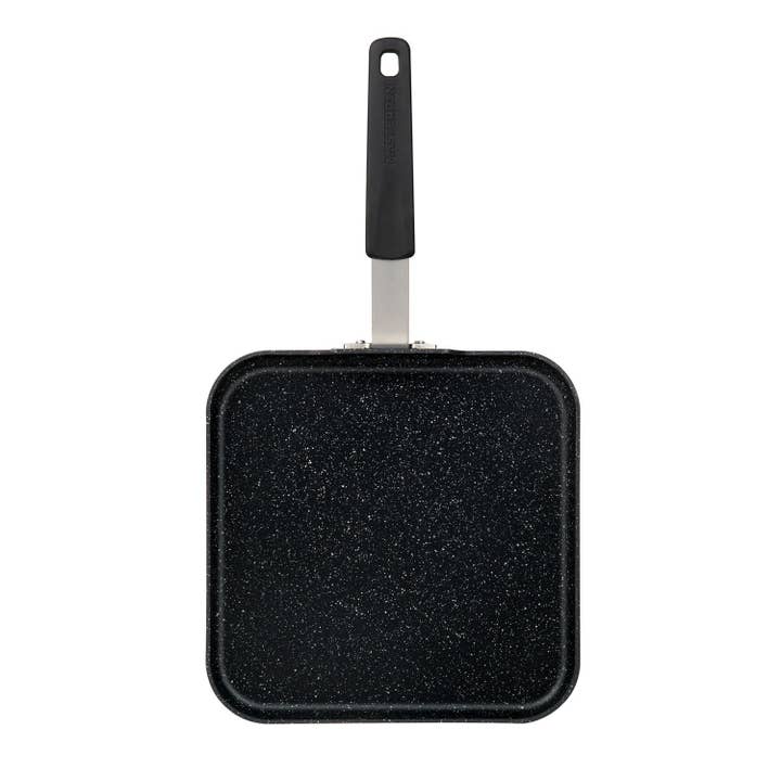 Masterpan Inc. - Wholesale Cast Iron Skillet - GRIDDLE PAN / PANCAKE PAN, NON-STICK ALUMINIUM COOKWARE WITH STAINLESS STEEL CHEF’S HANDLE, 11” (28cm)