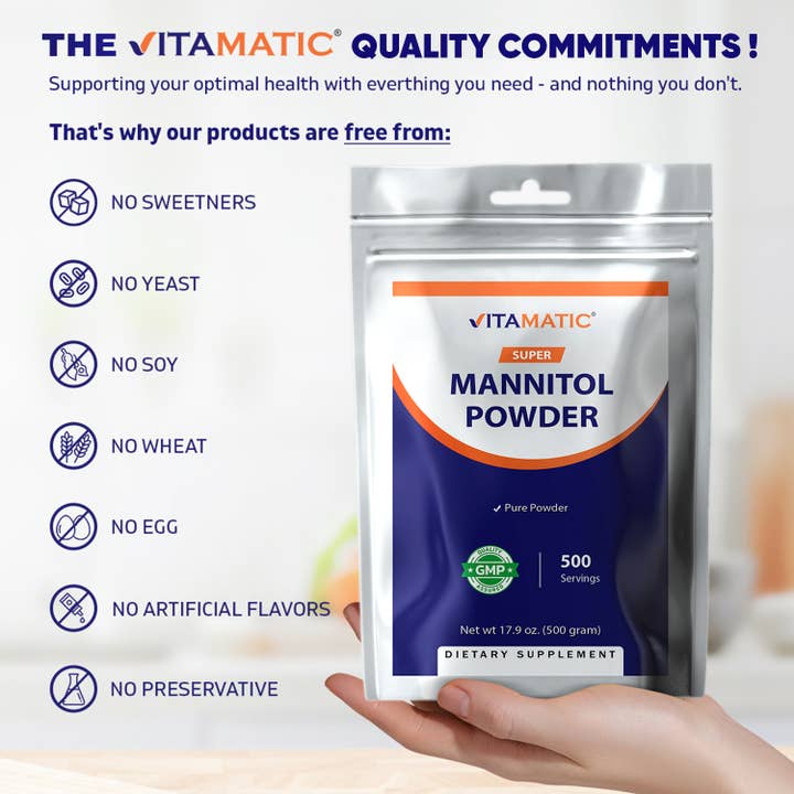 Vitamatic - Wholesale Oral Supplement/Vitamin - Vitamatic Mannitol Powder-1000 mg per Serving6