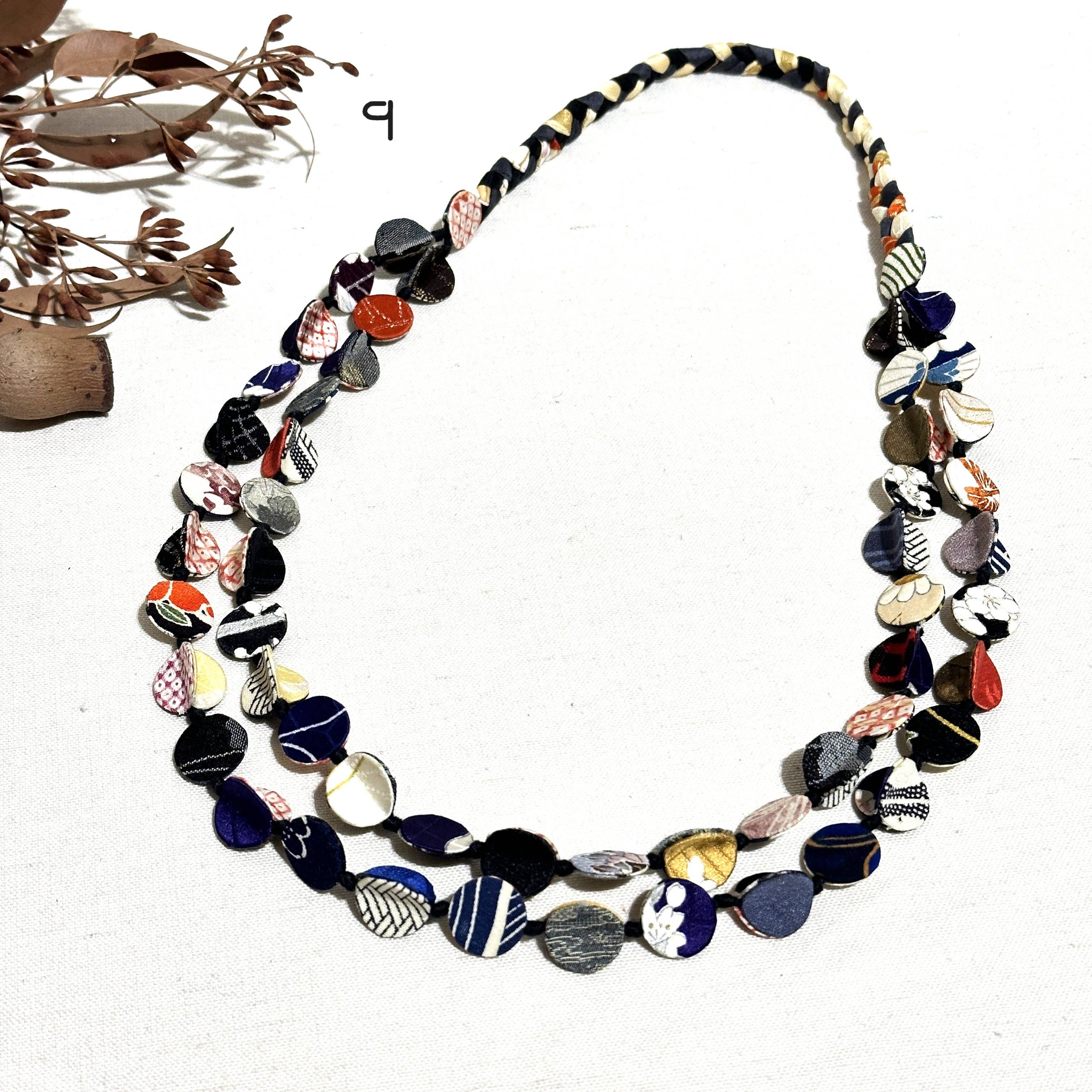 Sophie Silks - Vente Colliers plastrons - Collier kimono à double brin15