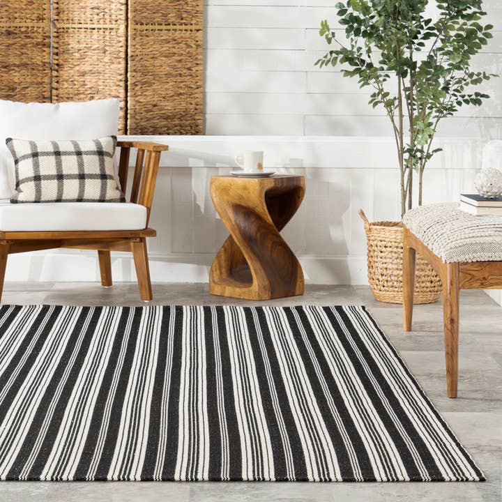 nuLOOM - Wholesale Area Rug - Home Conservatory Ticking Stripe Handwoven Indoor/Outdoor Area Rug18