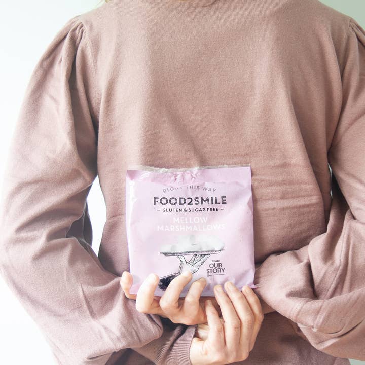 Food2Smile - Wholesale Marshmallow - Sugar-free marshmallows | Mellow Marshmallows 32x50 gram