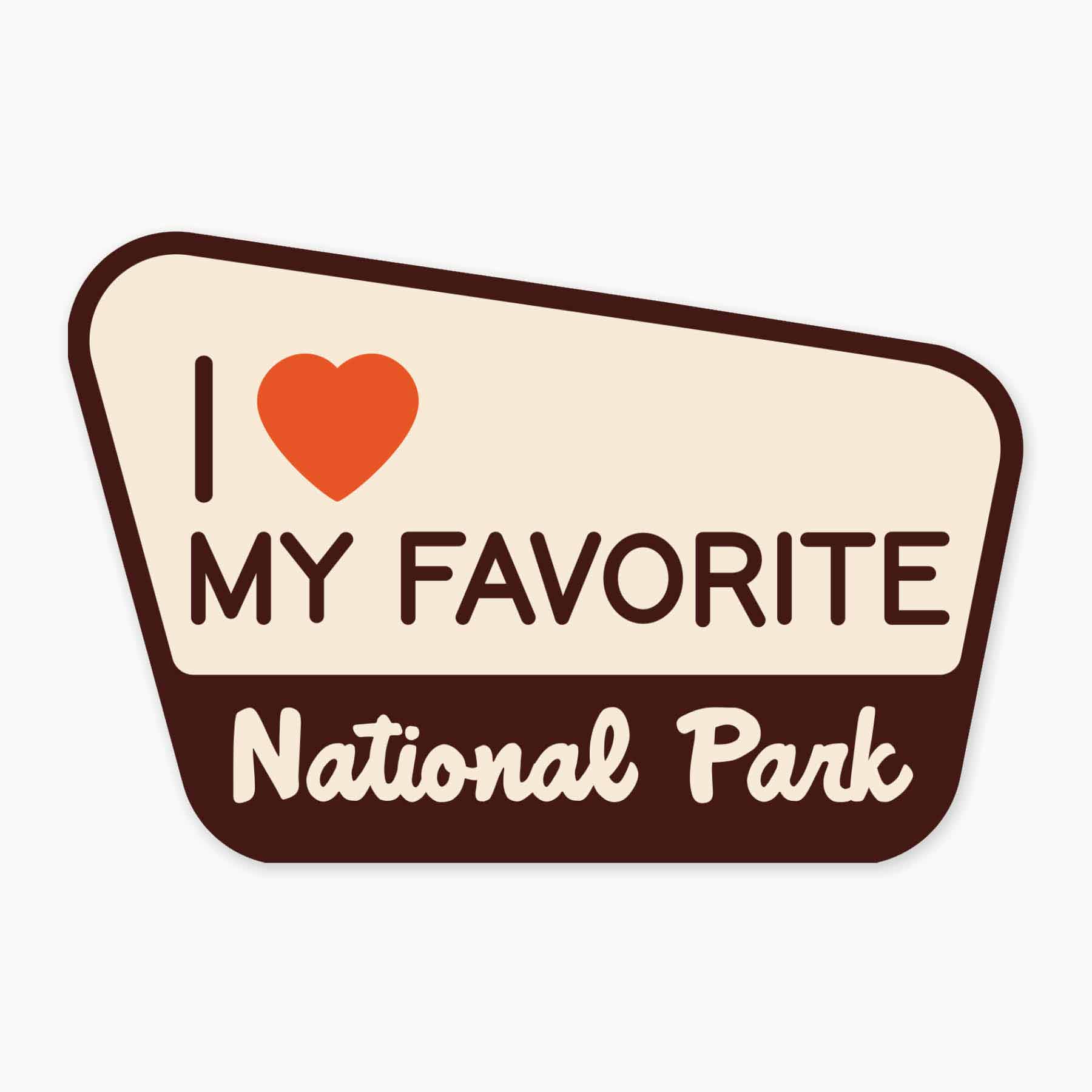 Nice Enough Stickers - Wholesale Sticker - National Park - 3" Name Drop Sticker0