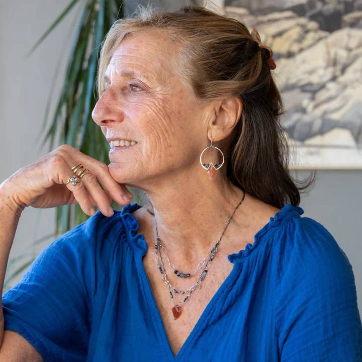 Art by any Means Jewelry - Wholesale Dangle Earrings - Smoldering Sunstone Earrings E833721