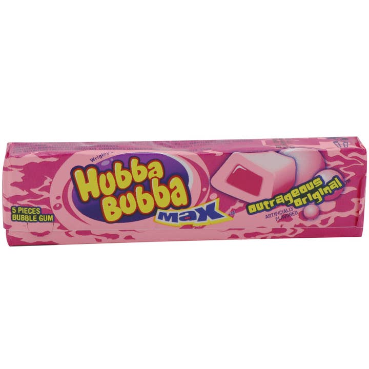 Grandpa Joe's Candy Shop - Vente Chewing-gums - Gomme à bulles Hubba Bubba Max Original, 18 carats