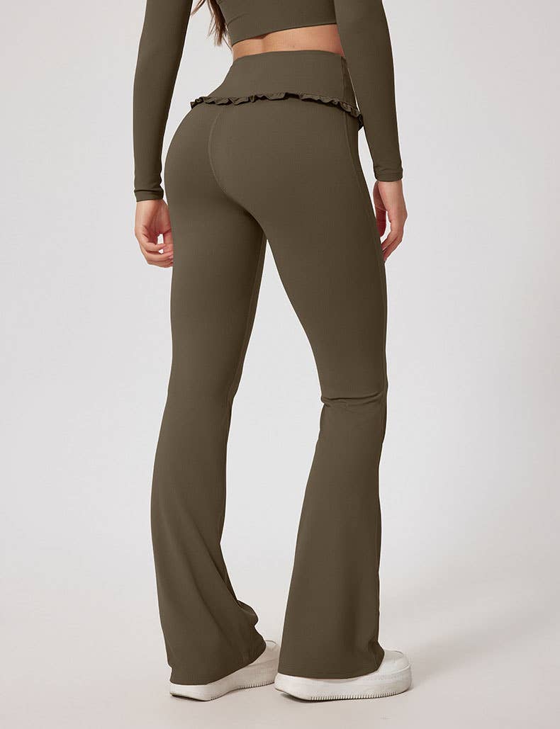 Crave by FW - Wholesale Athletic/Lounge Leggings - Women's - Yoga Flounce Flare Leggings7