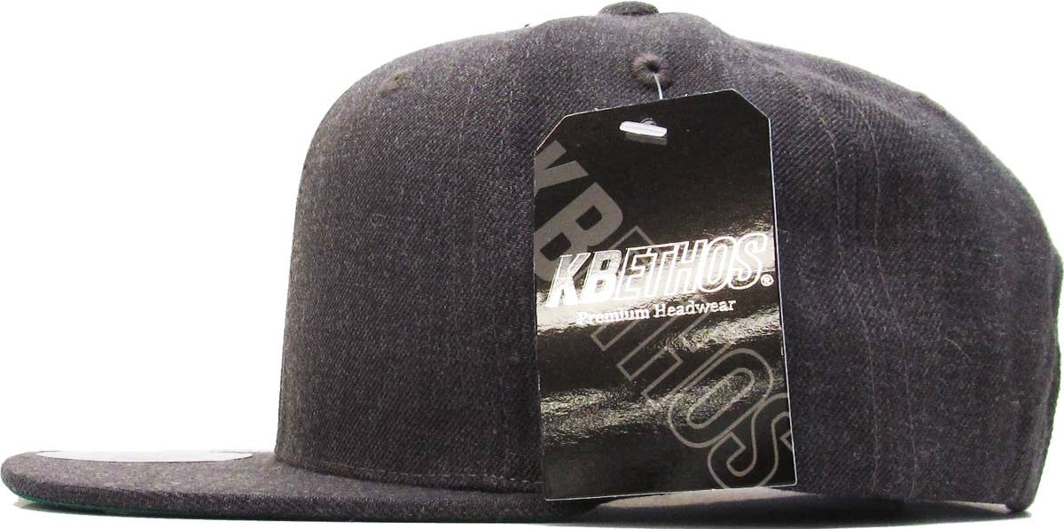 KBETHOS - Wholesale Flat Brim Cap - Men's - Wool Blend Snapback19