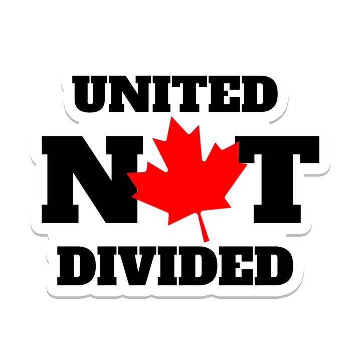 Canada United | Politique | Autocollant Pare-chocs Imperméable pour la vente par SlapPolitics Stickers