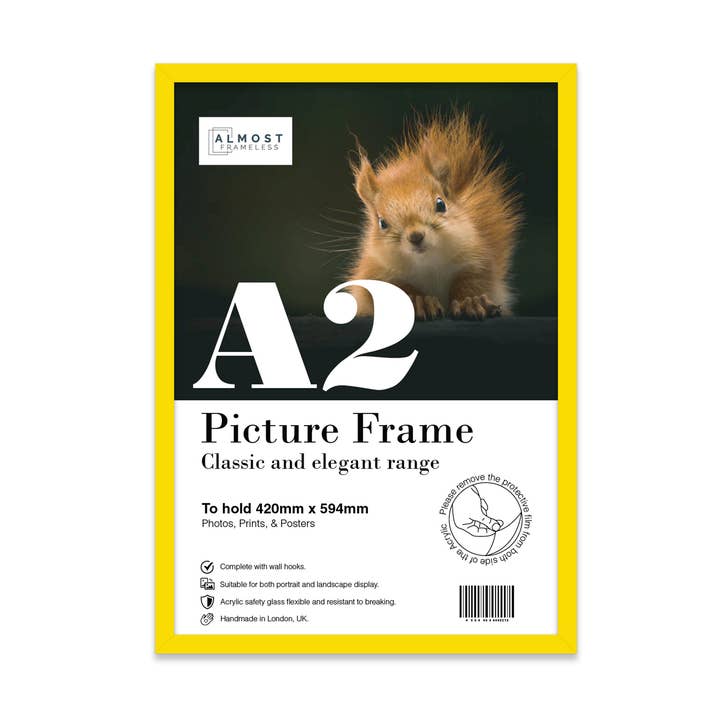 Yellow A2 Picture Frame for wholesale by WholesaleFrames.co.uk