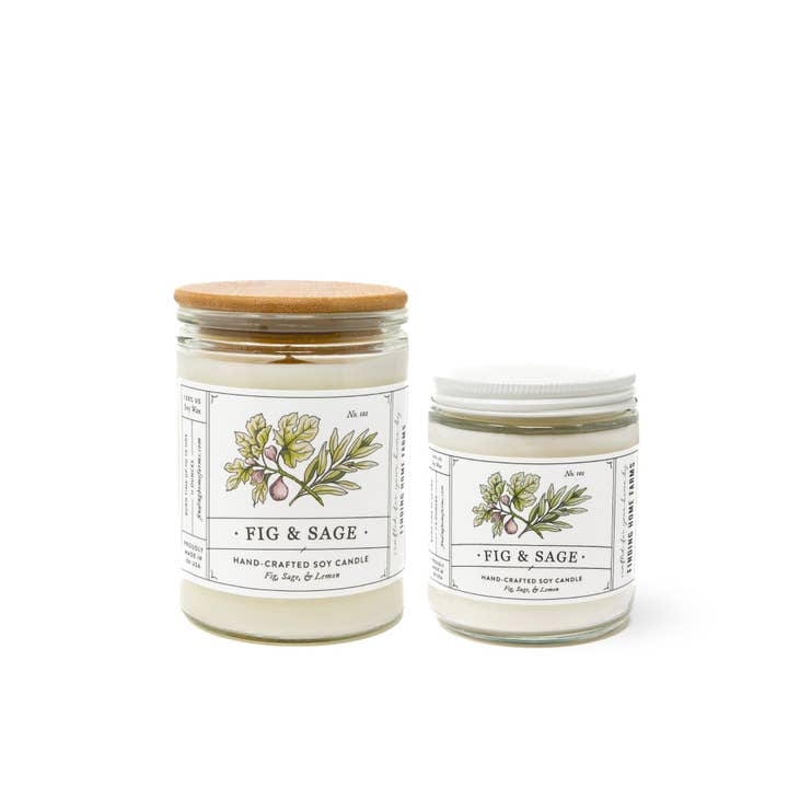 Finding Home Farms - Wholesale Jar/Filled Candle - Soy Candle, Fig & Sage, Herbal Scent, Year Round Scent4