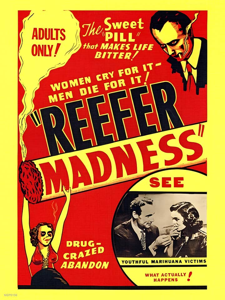 Pôster do Filme Reefer Madness 1936 Vintage 30x40cm Impressão Artística por atacado de On The Wall Art Ltd
