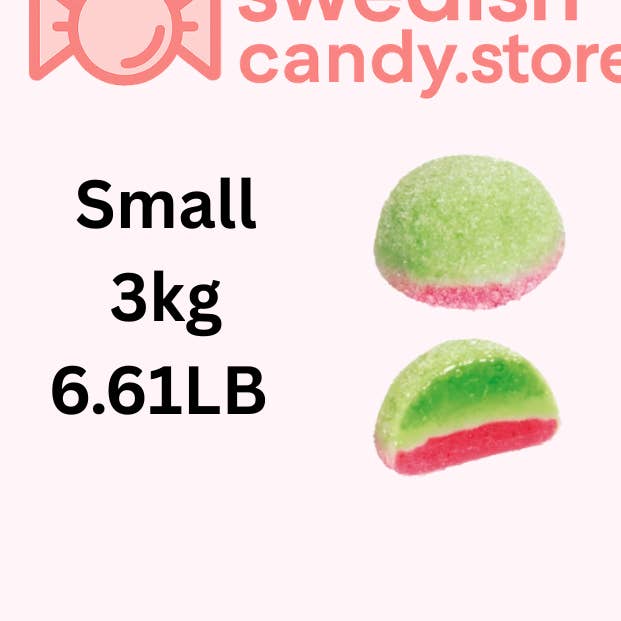 Swedish Candy.Store - Swedish Candy - Wholesale Gummy - Fizzy Melonbombs 3kg/6.61lb0