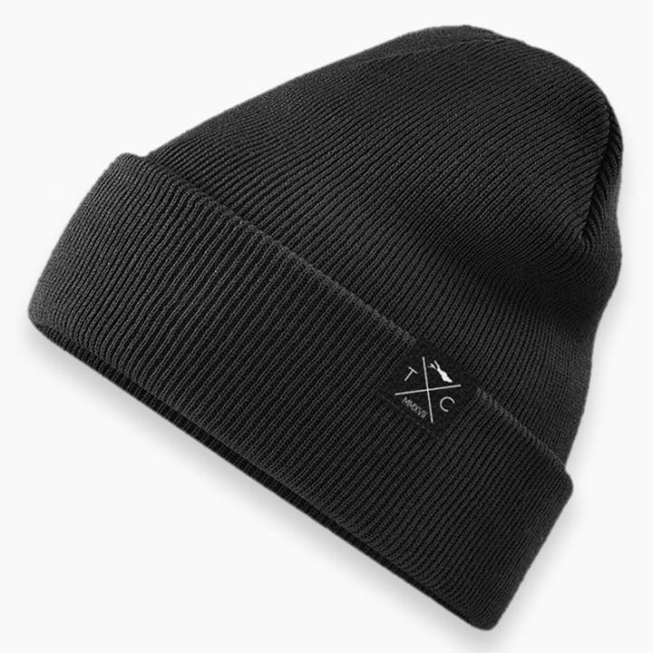 Bonnet unisexe classique noir pour la vente par The Clue Clothing