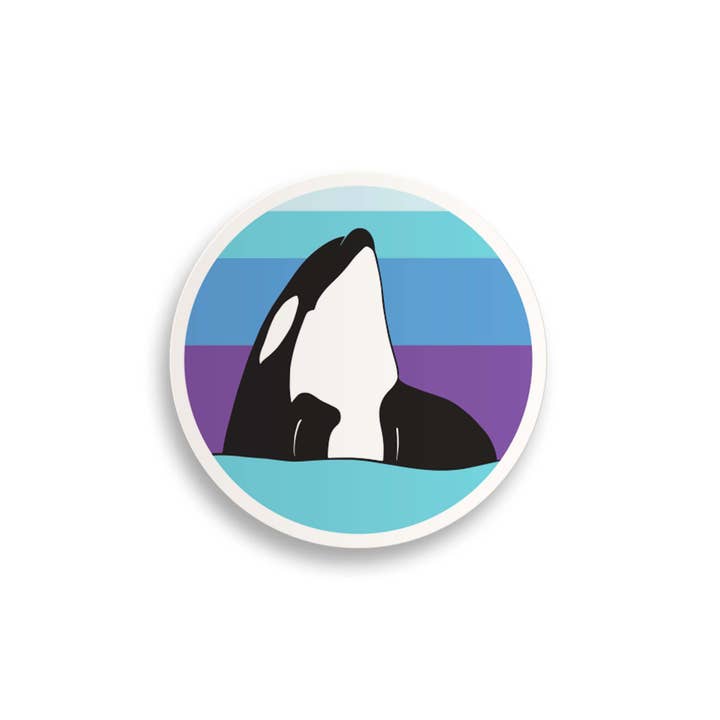 Sablewood Paper Company - Wholesale Sticker - Spyhopping Orca (Sticker)