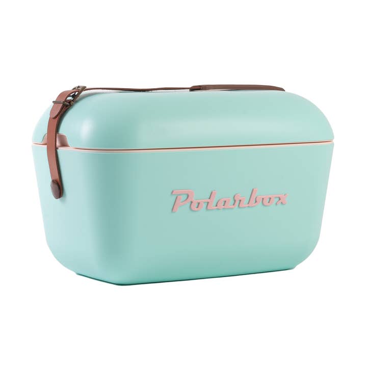 Polarbox 12L Retro Coolbox - Cyan Baby Rose Classic for wholesale by Polarbox UK
