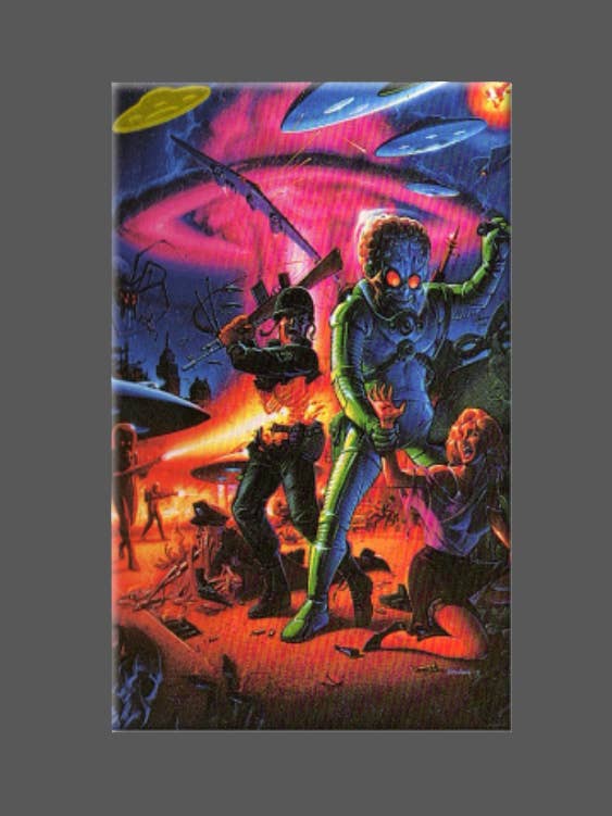 MARS ATTACKER, Magnet, Knapp, Spegel, Serietidning, Soldat för wholesale av Ba Ba Buttons