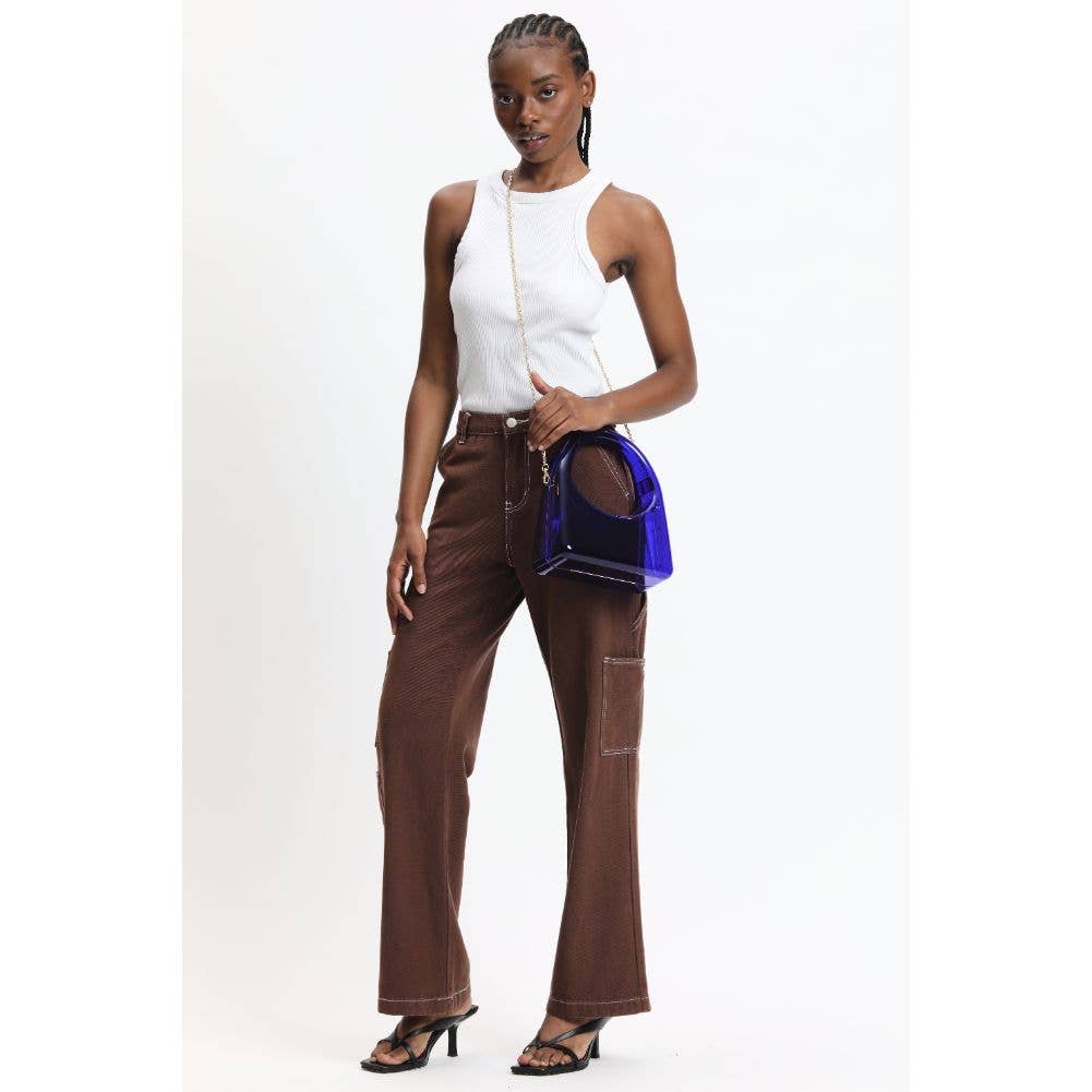 Urban Expressions - Wholesale Clutch - Dames - Zoila acrylic avondtas met transparant design35