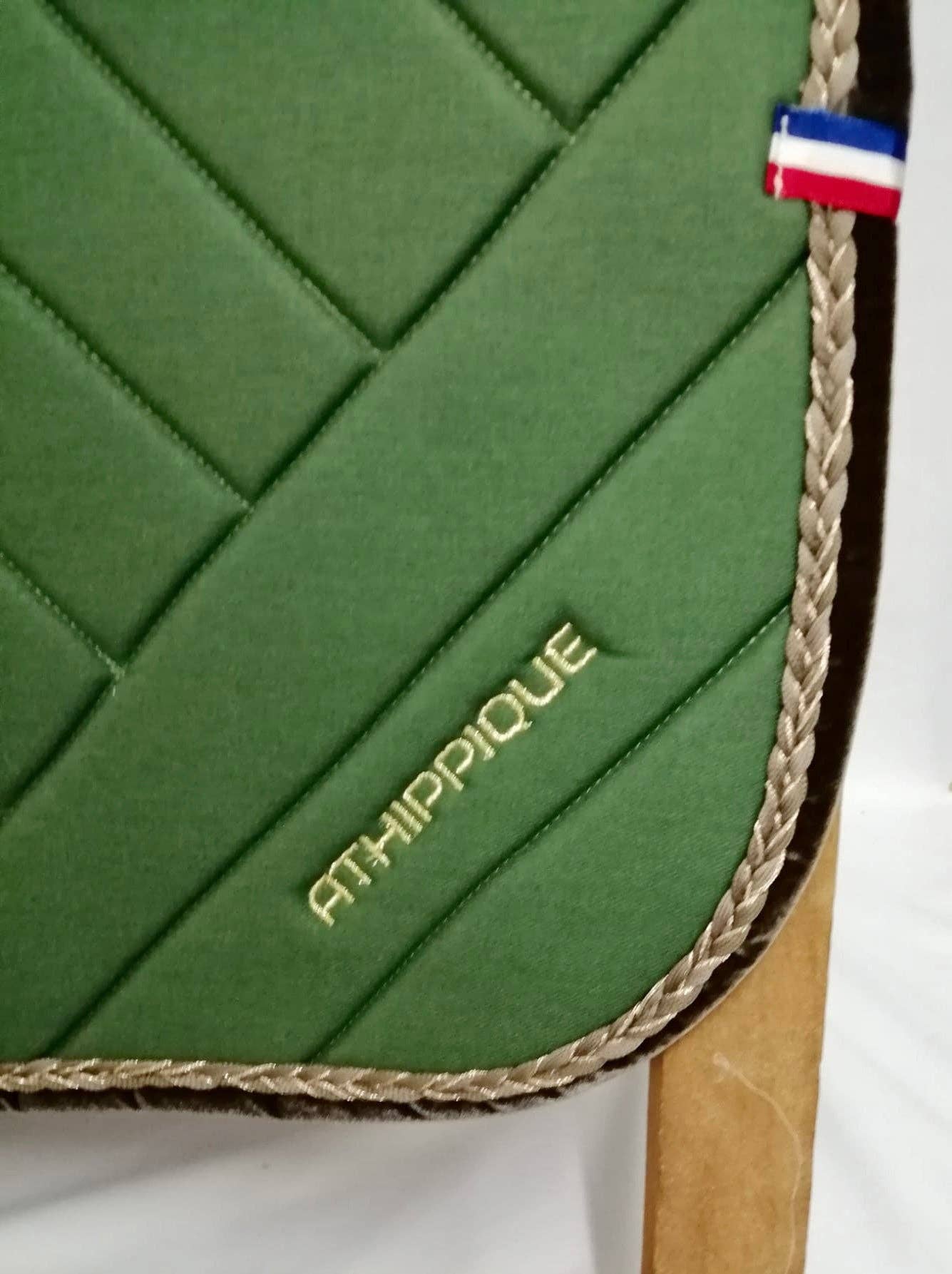 Athippique - Vendita all'ingrosso Attrezzatura da equitazione - Sottosella da dressage verde uniforme3