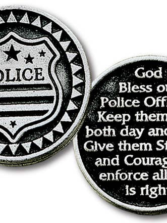 Pocket-Token - Polizei - Zinn für den Großhandel von H.J. SHERMAN COMPANY, INC.