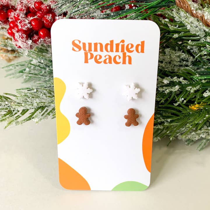 Sundried Peach – Brincos de pino por atacado – Mini Coudelaria de Inverno0