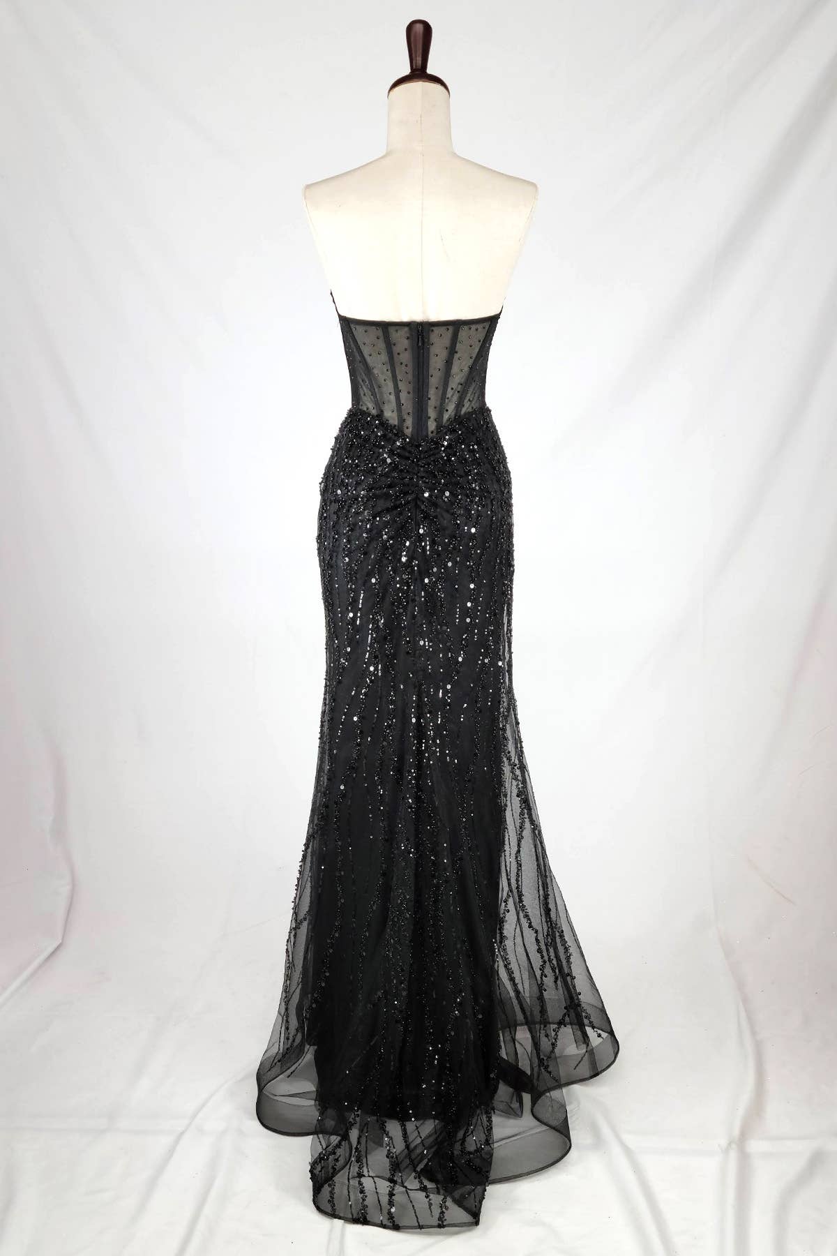 Chicas – wholesale Klänning - Dam – Älskling lång klänning med pärlor och paljetter C3666