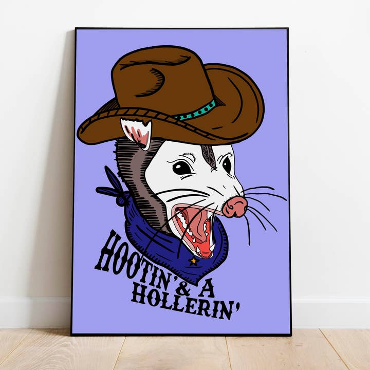 Art Print: Hootin' & Hollerin' for wholesale by BOBBYK