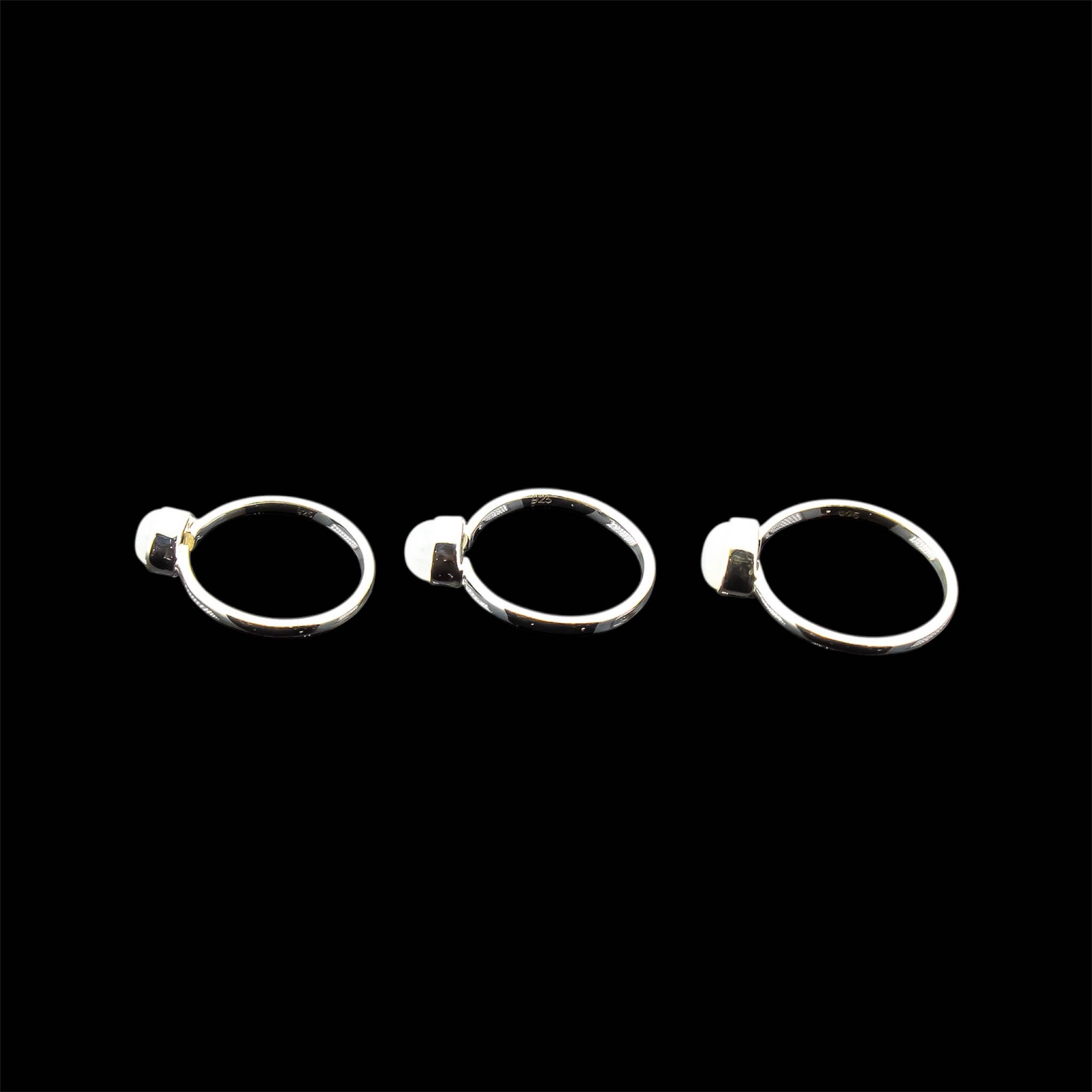 Quasar Gems USA – wholesale Single stone/solitaire ring – Rainbow Moonstone Ring Sterling Silver 925  2