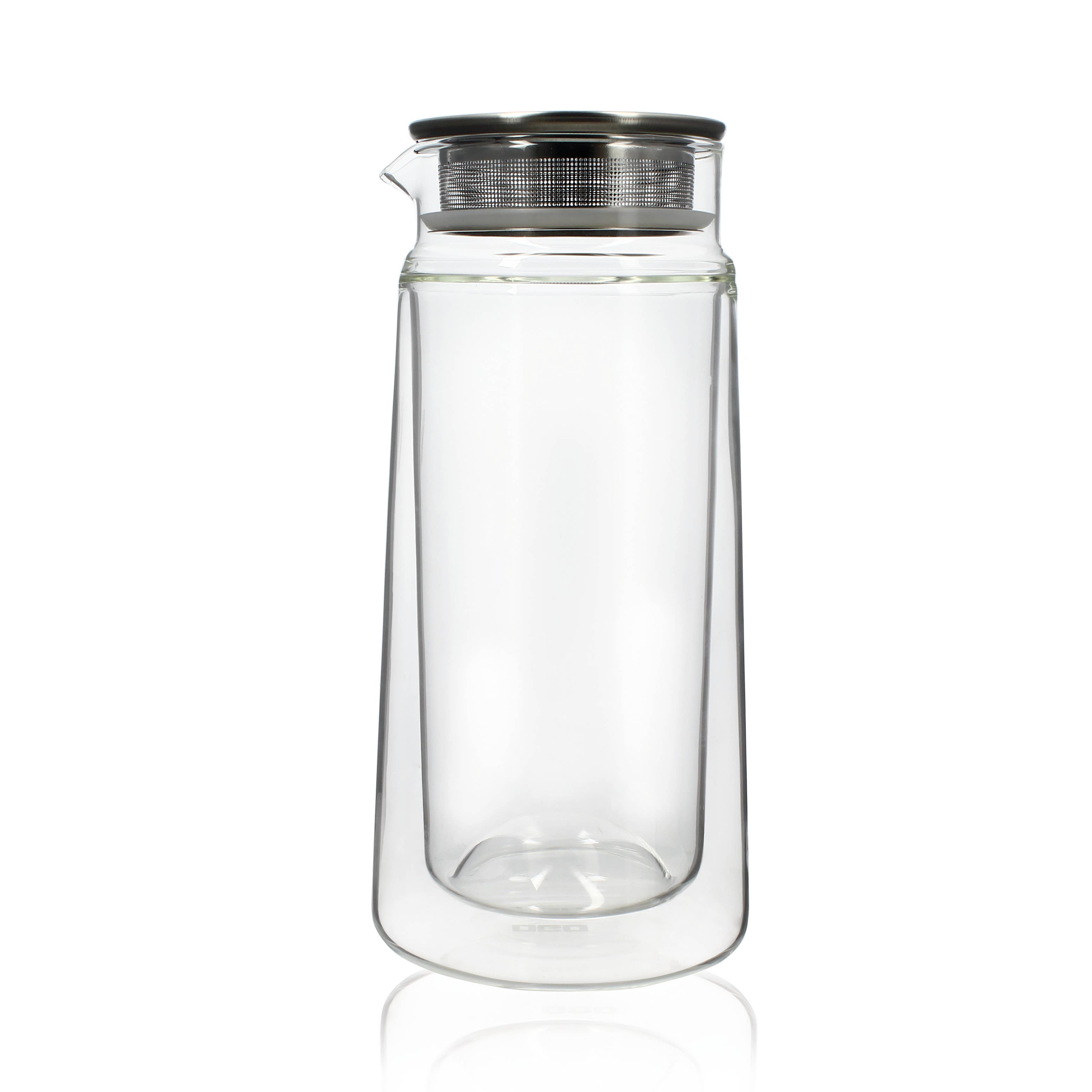 Viktor glass carafe and infuser lid 650ml for wholesale by Ogo living