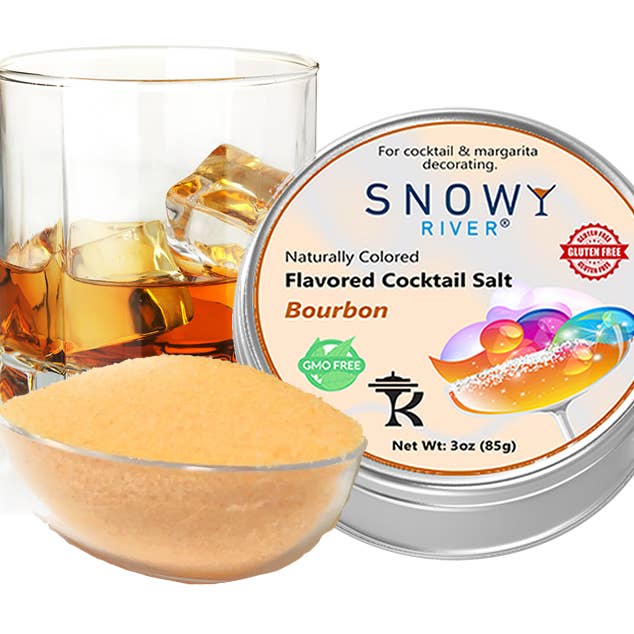 Snowy River Bourbon Cocktail Salt (1x3oz Gift Tin) for wholesale by Ultimate Baker