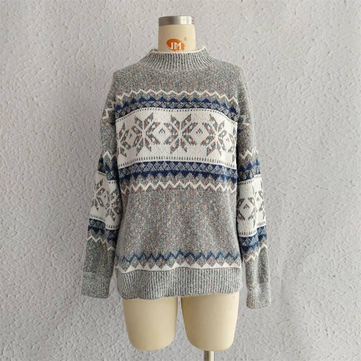 alberalkirk - Wholesale Knit Sweater - Women's - Christmas Chenille Snowflake Sweater Women N5A6461