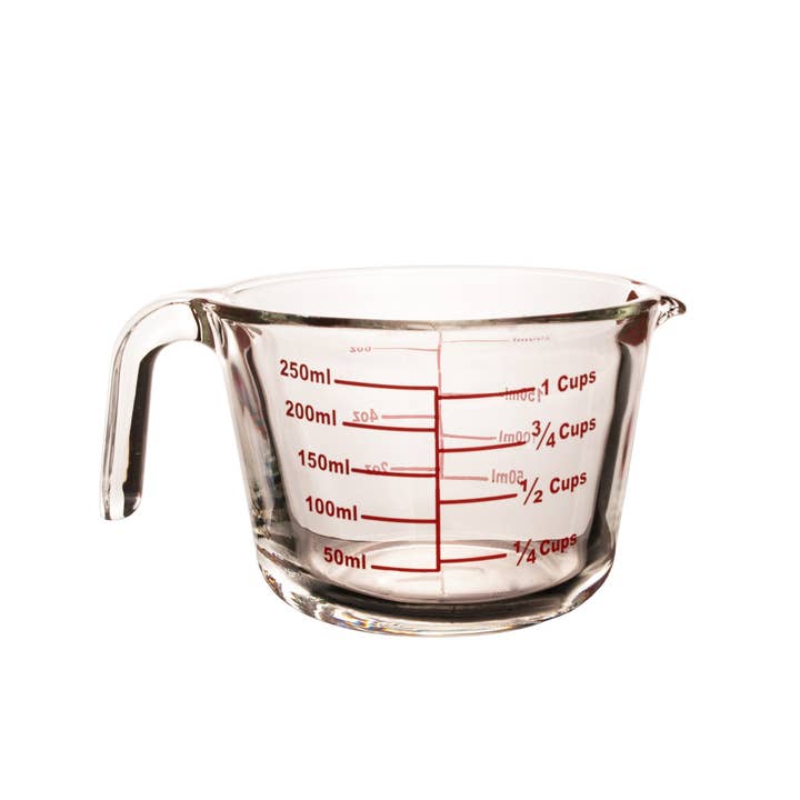 Clear KITCHEN BASICS Measuring Cup 250ml/8.5oz Glass for wholesale on Faire