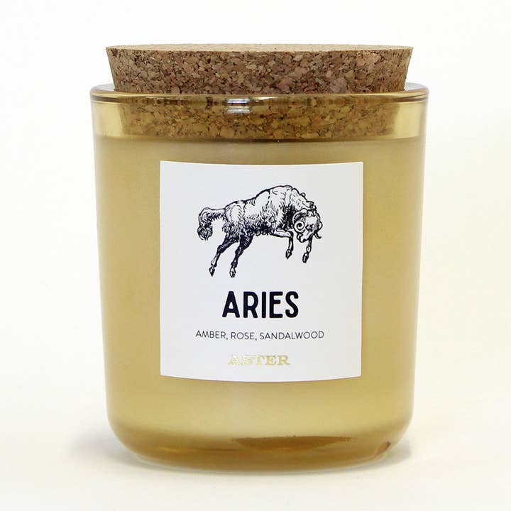 Aries Zodiac Candle - 8.5oz for wholesale by Aster Candle