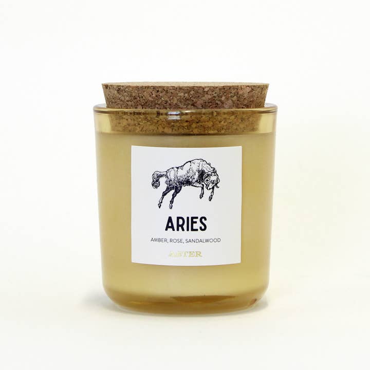 Aries Zodiac Candle - 8.5oz for wholesale by Aster Candle