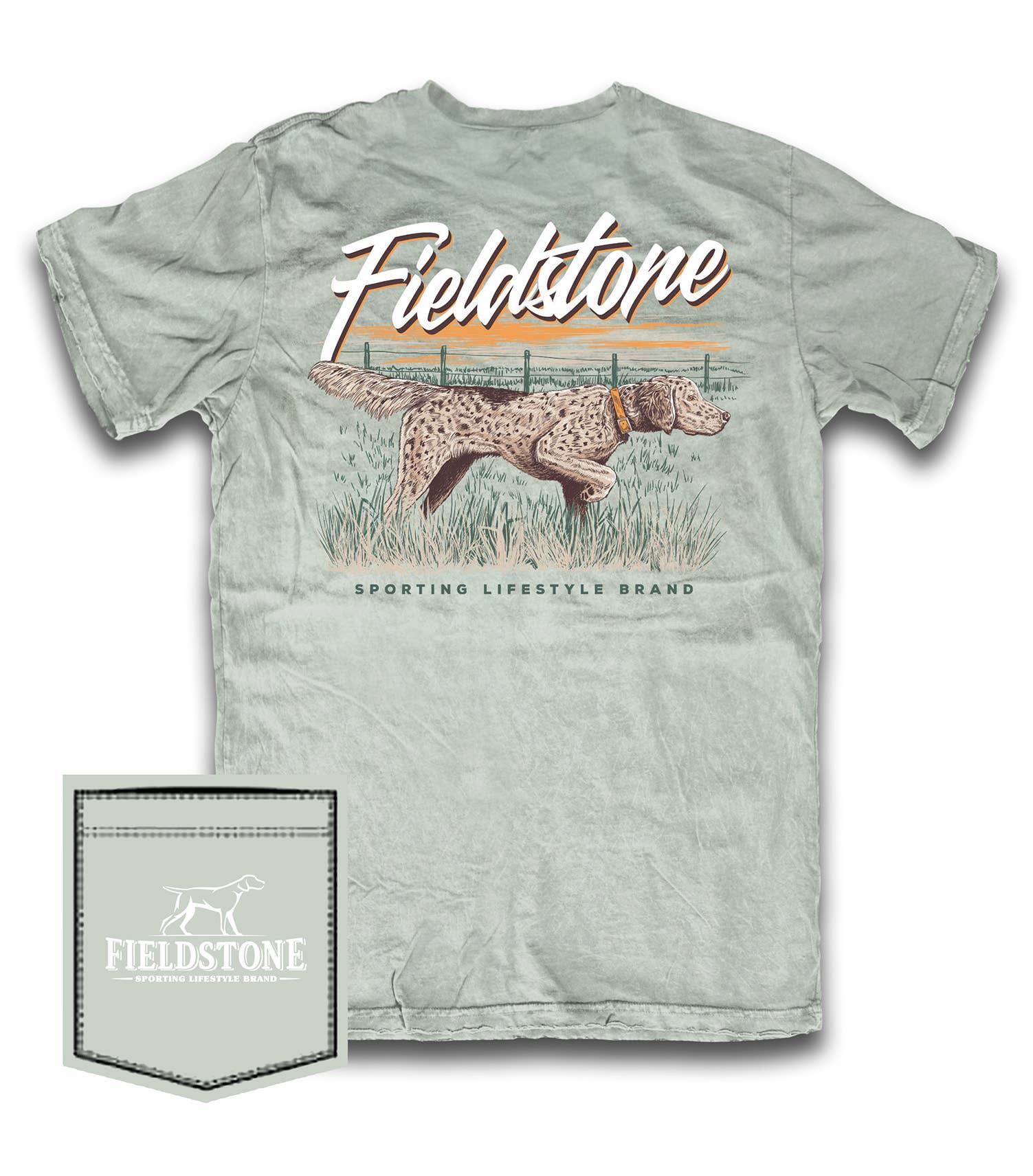 Fieldstone - Sporting Lifestyle Brand - Wholesale Screen Printed T-Shirt - Men's - English Setter (625)