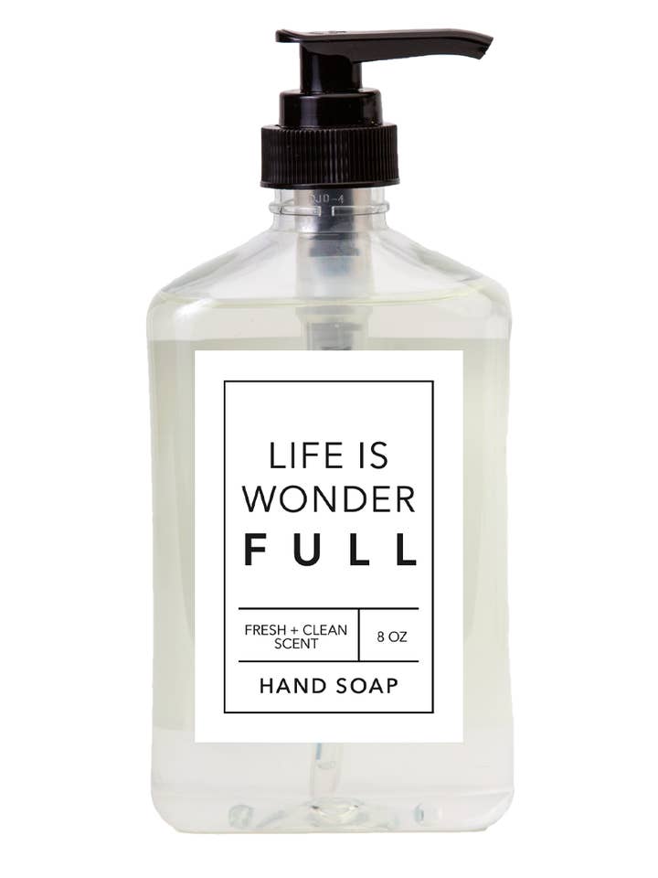 8 oz Wonderfull Hand Soap for wholesale by Freedom Studios